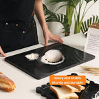 Granite Cutting Board 12x16 Inch, Marble Slab Pastry Board With Non-Slip Feet For Baking, Cheese, Charcuterie, Chocolate