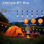 63FT Solar String Lights Outdoor Waterproof with USB Port & Remote Control Solar Patio Lights Long Last for 20+Hrs Dimmable Solar Power LED Shatterproof Bulbs solar lights for Camping Backyard Garden