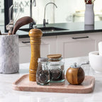Marble Vanity Tray, Bathroom Tray for Countertop, Decoration Dresser Organizer, Perfume, Jewelry Holder, Red Stone Serving for Kitchen Sink Storage(Spring Rose)