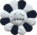 Smile Face Plush Rainbow Pillow, Sunflower Indie Decor Plush Pillow Soft & Comfortable Flower Floor Pillow for Home Reading Bed Room Decoration (White, 40CM)