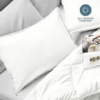 Bare Home King Pillow Sham Covers - Set of 2 - Premium 1800 Ultra-Soft Microfiber - Double Brushed - Stain & Fade Resistant - Bed Pillow Shams - Pillows Not Included (Set of 2, Cream)