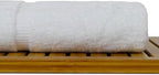 Luxury Hotel & Spa Collection Highly Absorbent, Quick Dry 100% Turkish Cotton 700 GSM, Eco Friendly Towel, for Bathroom Dobby Border Soft Bath Towel Set 27 X 54 (White, Bath Towels - Set of 2)