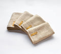 Highly Absorbent Organic Cotton Washcloths, Soft & Durable Face Towels, Made in Japan, Oeko-Tex Class 1 Certified, 7.1 x 7.1 inch, Ivory, Pack of 4 – Proof of Purity