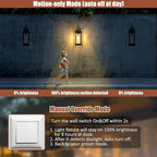 Dusk to Dawn Motion Sensor Outdoor Lights Oil Rubbed Bronze 2-Pack, 18 Inch Large Outdoor Light Fixtures Brown Exterior Lights Photocell IP65 Waterproof Outside Lanterns for House Vintage