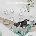 Green Potted Plant Shower Curtain Cactus Leaf Floral Black Cat Shower Curtains for Bathroom Waterproof Polyester Fabric Bathroom Curtain 72 x 72 Inch with 12 Plastic Hooks