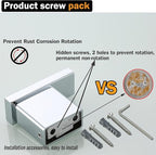 RANDOM Towel Hooks Bathroom Hardware Accessories Coat Hook 304 Stainless Steel Clothes Hook for Bath Kitchen Contemporary Hotel Style Wall Mounted 2 Pack. (Square, Chrome)