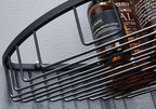 Bathroom Corner Shower Caddy Organizer, Corner-Hollow Design, SUS304 Stainless Steel Heavy Duty Rust-Proof Bathroom Shelf Organizer Holder, Wall Mounted Storage Rack, Matte Black