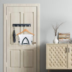 Wall-Mounted Coat Hooks, Black Silver