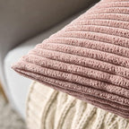 MIULEE Pack of 2 Pillow Covers Soft Soild Decorative Square Throw Pillow Covers Set Cushion Cases Pillowcases for Sofa Bedroom Car 18 x 18 Inch 45 x 45 Cm Blush Pink