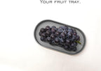 Gray Small Tray (10 inch), Oval Tray for Kitchen Counter, Bathtub Bathroom Vanity Items, Countertop Organizer, Coffee Accessory, Bar, Serving Seasoning, Salt and Pepper, Soap, Perfume.