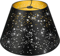 Medium Lamp Shade, ALUCSET Barrel Metal Etching Process Lampshade for Table Lamp and Floor Light, 7x13x7.8 inch, Spider