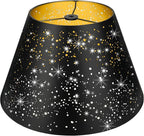 Medium Lamp Shade, ALUCSET Barrel Metal Etching Process Lampshade for Table Lamp and Floor Light, 7x13x7.8 inch, Spider