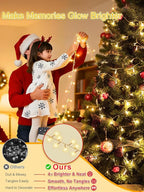 Christmas Lights with 300 LEDs, 100FT Connectable Plug in Fairy String Lights for Outdoor Tree and Indoor Décor, 8 Modes & Timer, IP65 Waterproof Lights for Yard Garden Decor (Warm White)