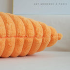 JOJUSIS Pack of 2 Faux Fur Plush Decorative Throw Pillow Covers Couch Cushion Case Soft Pillowcases (Orange, 16 x 16-Inch)