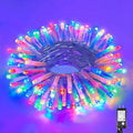 33ft Christmas Lights Outdoor Waterproof, 100 LED String Lights for Bedroom Clear Wire with 8 Modes, Plug in Twinkle Fairy String Light for Indoor Outdoor Home Party Garden Decorations, Multicolor