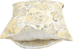Outdoor Throw Pillows Water Resistant 18x18 inch,Decorative Throw Pillow with Insert Set of 2,Hidden Zipper Headrests for Patio Furniture Sofa Couch Chair(Yellow Flower)