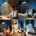 Floor Lamp, Adjustable Height Floor Lamps for Living Room Bedroom, 120 LED Super Bright Standing Lamp Remote & Touch Control Dimmable Gooseneck Tall Stand Reading Lamp for Office Craft, Black