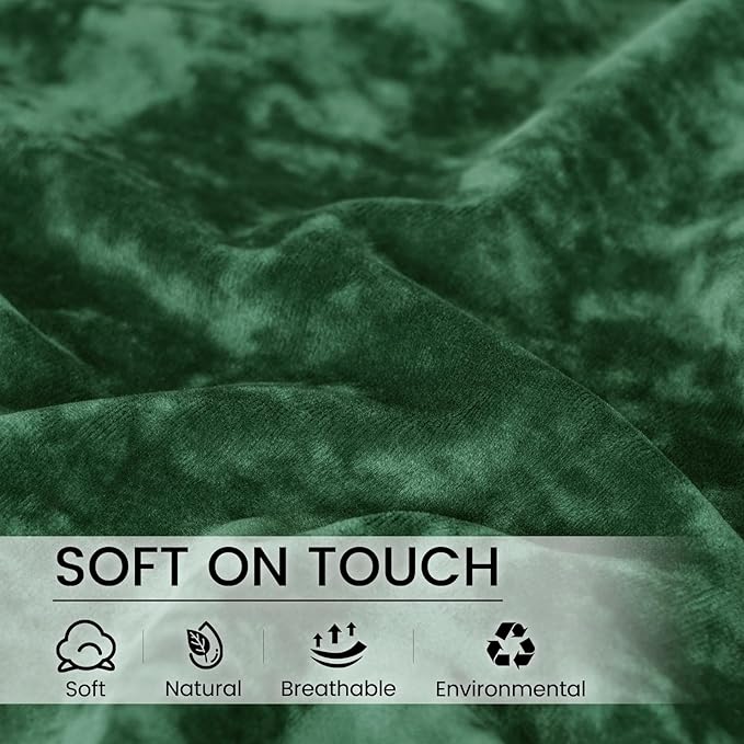 PHF Truly Velvet Zippered Body Pillowcase, No Insert, 1 Pack Ultra Soft Breathable Pillow Sham Cover with Zipper, 20"X 54" Long Luxury Cozy Warm Fuzzy Flannel, Emerald Green