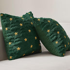 MIULEE Christmas Pillow Covers 16x16 Inch Set of 2, Dark Green Christmas Tree Plush Faux Fur Pillowcases Soft Decorative Throw Pillow Cases for Couch Sofa Living Room Winter Xmas Holiday Home Decor