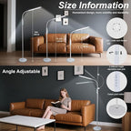 Bright LED Floor Lamps Touch and Remote Dimming for Eyelash Extension Tattoo Manicure Craft Drawing Makeup Living Room Bedroom Office Adjustable Gooseneck Standing Reading Lights esthetician lash lamp