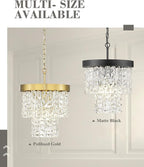 10" Water Ripple Pendant Lights, 2-Tier Modern Pendant Lights Kitchen Island, Black Hanging lamp, Chandeliers for Dining Room Kitchen Island Bedroom Entryway, CC4848-1P-BK