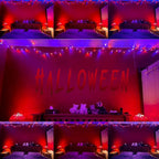 75.8 FT 200 LED Orange and Purple Halloween Tree Lights Indoor Outdoor, Extendable Halloween Led String Lights with Memory Function & Timer & 8 Modes, Waterproof Twinkle Light for Horror Party Decor