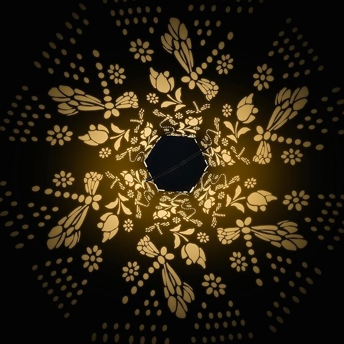 Christmas Decorations Gifts for Women Men Mom - Dragonfly Solar Lanterns Outdoor Waterproof - Birthday Gifts, Mothers Day Gifts, Solar Lights Outdoor Garden Decor for Outside, Patio, Yard, Lawn