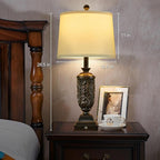 26.5" Farmhouse Table Lamp Set of 2, 3-Way Dimmable Touch Control Bedside Lamps Vintage Rustic Side Table Nightstand Lamps for Bedroom Living Room Study Room