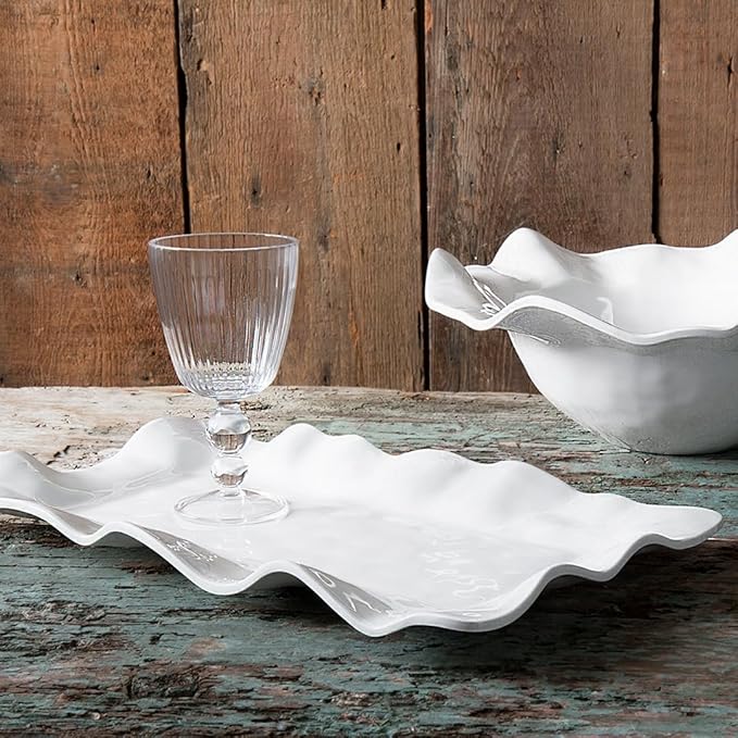 Beatriz Ball Havana Rectangular Long Platter, White
