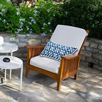 JMGBird Outdoor Lumbar Pillows Waterproof Set of 2 Outdoor Pillows with Insert Included 12×20 Inch Outdoor Pillow for Patio Furniture