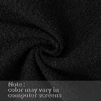 Jeneoo Black Decorative Square Thick Throw Pillow Covers Fine Textured Boucle Couch Cushion Case for Sofa Living Room Decor, Set of 1, 24 x 24 Inch