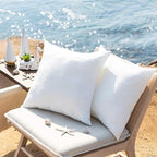 Phantoscope 16 x 16 Outdoor Pillow Inserts - Outdoor Pillows Water Resistant Polyester Throw Pillow Inserts Hypoallergenic Square Couch Sham Cushion Stuffer - 16 Inches, 4 Count (Pack of 1)
