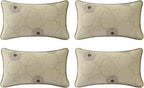 Outdoor Sunbrella Decorative Pillows Pack of 4, 20" x 12" Outdoor Pillow Set for Couch Bed Throw Patio Sofa, Allure Dusk