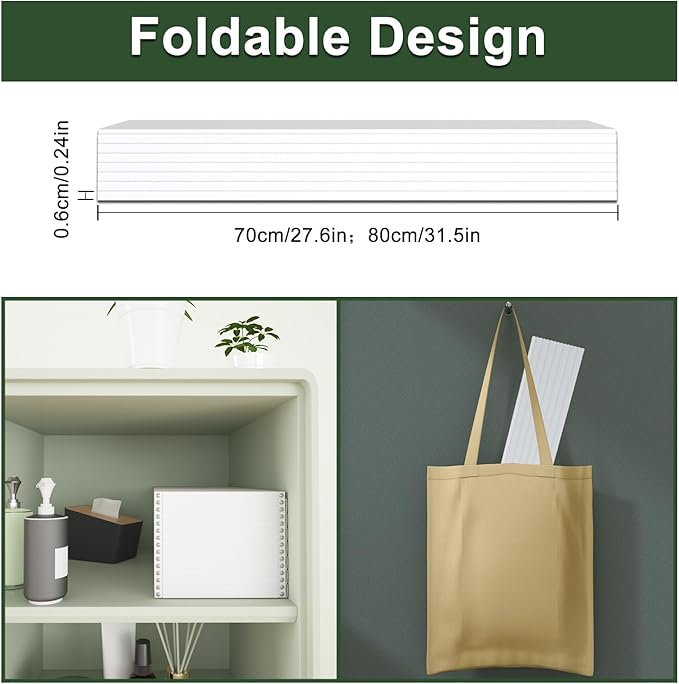 Bathtub Tray, Foldable Anti-dust Bathtub Cover Bath Insulation Cover, PVC Shutter Bath Lid Fit Most Tubs, Can Store Wine Glass, Books, Tablets, Cellphones (White, 150×70×0.6CM)