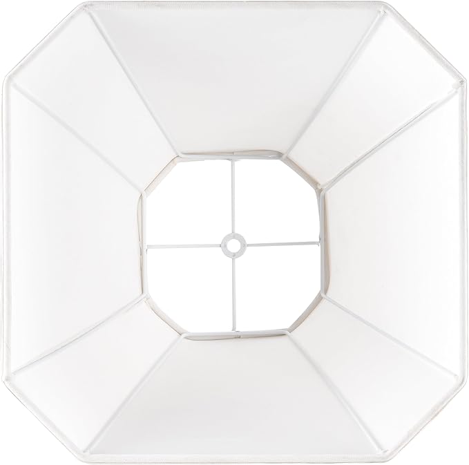 GO&SO Set of 2 Off White Fabric Lampshade Bell Lamp Shades,6.5"Top x 13"Bottom x 10.5''Height, Traditional Linen Lamp Shade for Table & Floor Lamps -Hand Crafted -Spider Fitter -Medium Decor Shades