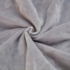 JAUXIO Diamond Pinch Pleated Crystal Velvet Pillowcases 2 Pack Solid Pintuck Throw Cushion Cover for Home Decor Hidden Zipper Closure (Light Grey, Standard)