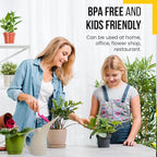 KP KOOL PRODUCTS Watering Can 1/2 Gallon - Small Watering Can for Indoor Plants - Outdoor Watering Can - White Plant Waterer - Plastic Watering Can for Garden - 1 Pack