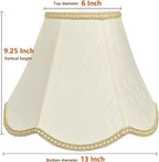 Tootoo Star Brown Large Drum Lamp Shade for Chandeliers Floor Light and Table Lamp,12x16x11" Spider,Fabric Natural Linen Hand Crafted (Beiges)