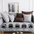 Jeanerlor Decorative Cotton Linen Chair Throw Pillow Case, Sofa Durable Classy, Comfortable Cushion Cover for Wedding Party Gift Car 26"x26"(65 x 65cm),Brown