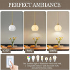 Brushed Gold Pendant Lights Kitchen Island, 1-Light 7.3" Modern Milk Glass Pendant Light Fixtures with Rods, Globe Hanging Lighting for Kitchen Sink Bathroom Dining Room, E26 Base