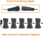 Connectable 300LED 99Ft 13Modes Christmas String Lights Indoor Outdoor | Extendable Green Wire Cool White Christmas Tree Lights with Timer | Twinkle Fairy Light Plug in for Xmas Tree(Cool White)
