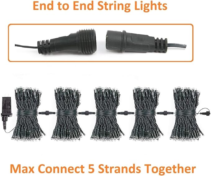 Connectable 240LED 88Ft 13Modes Christmas Lights Outdoor Indoor | Extendable Green Wire Christmas String Lights with Timer | Twinkle Fairy Light Plug in for Xmas Tree Garden Decor Party (Cool White)