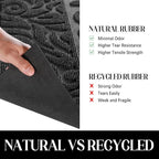 Yimobra Large Welcome Mat 47x24, Waterproof Non-Slip Outdoor Mats for Front Door Outside Entrance, Low-Profile Entryway Mat Indoor for Garage Patio, Grey