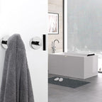 NearMoon Bath Towel Hooks- SUS 304 Stainless Steel Robe Hook Holder, Heavy Duty Coat Hook for Bathroom Livingroom Hotel Kitchen Garage, Wall Mounted (Chrome Finish, 8 Pack)