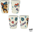 Zak Designs PAW Patrol Kids Dinnerware Set 3 Pieces, Durable and Sustainable Melamine Bamboo Plate, Bowl, and Tumbler are Perfect For Dinner Time With Family (Chase, Marshall, Skye & Friends)