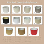 Royal Designs, Inc. HB-610-18LNBG-2 Shallow Drum Hardback Lamp Shade, 17 x 18 x 11.5, Linen Beige, 2-Pack
