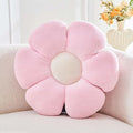 Pink Flower Pillow, 19.6" Cute Flower Shaped Floor Pillow, Aesthetic Floral Plush Daisy Decorative Throw Pillows for Bed Sofa Couch