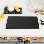 Granite Cutting Board 12x16 Inch, Marble Slab Pastry Board With Non-Slip Feet For Baking, Cheese, Charcuterie, Chocolate