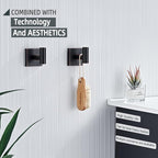 KOKOSIRI Robe Hooks Bathroom Towel Coat Hook for Bath Kitchen Hardware Wall Mounted, 2 Pack Oil Rubbed Bronze Stainless Steel B1013ORB-P2