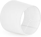 White Texture Lamp Shade Drum Lampshades Replacemnt for Table Lamps Floor Lamps-11"Top × 13" Bottom × 10" High(Spider),Modern Table Lamps Lights for Room-Required Assembly-By GO&SO